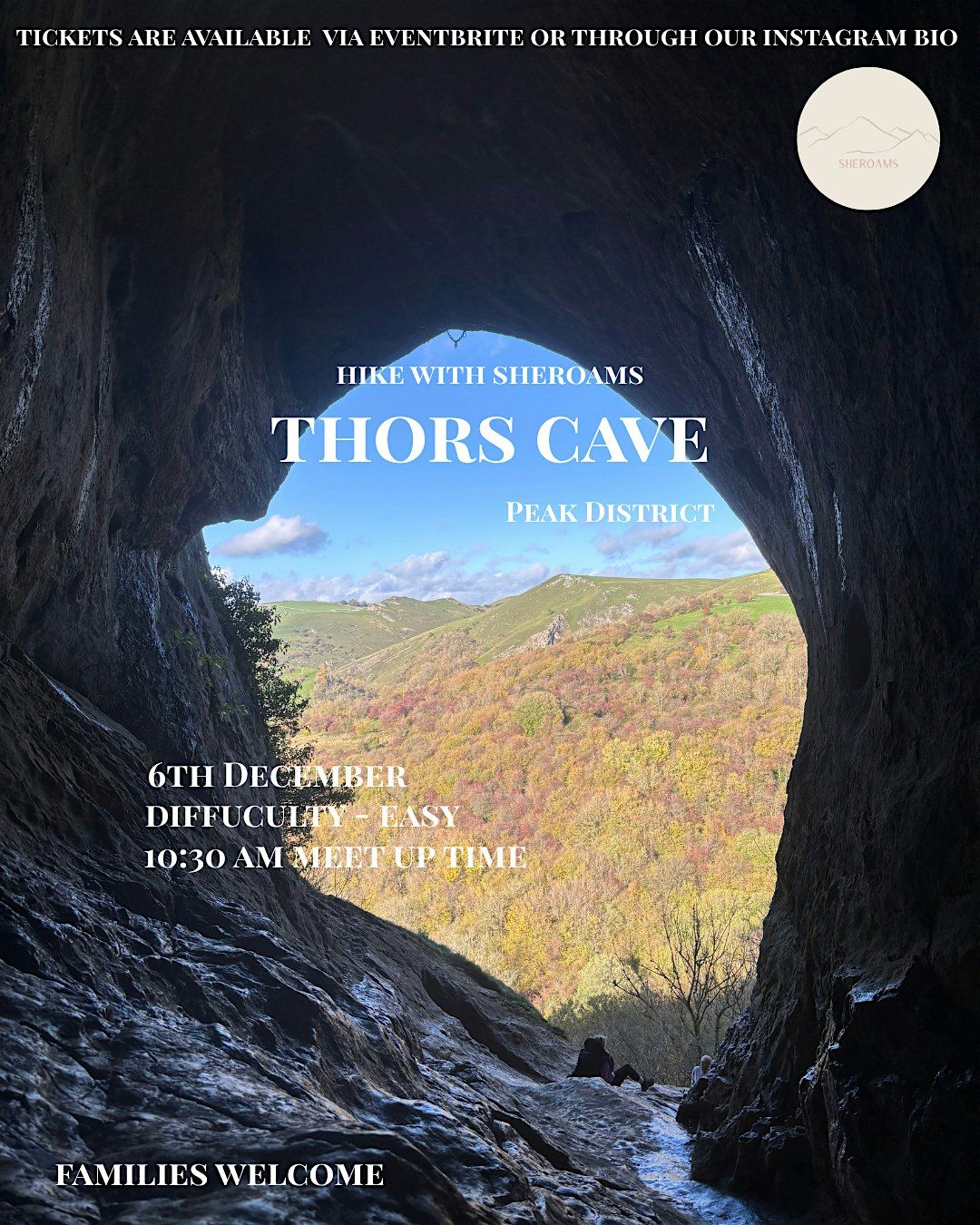Guided hike with Sheroams - Thors cave, 6 December | Event in Ashbourne | AllEvents