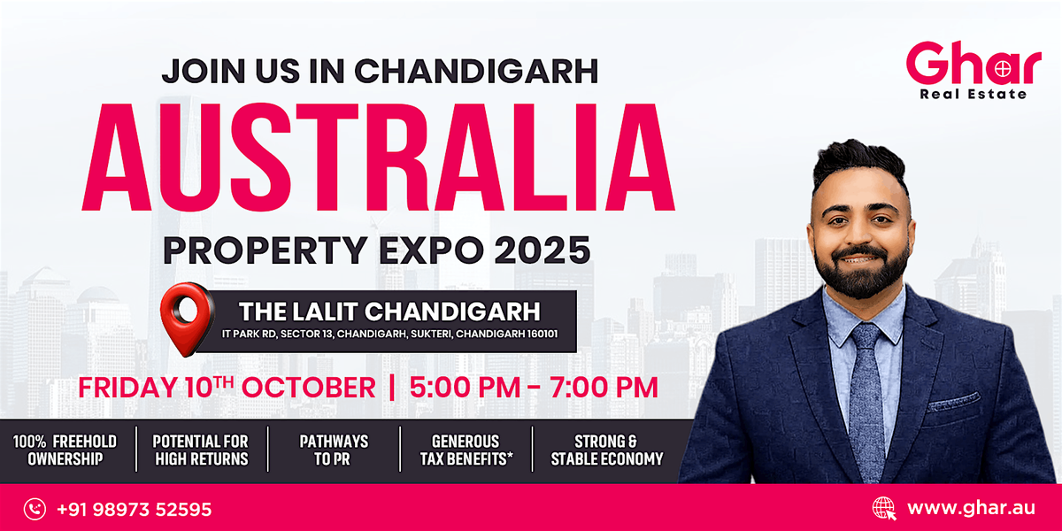 Australia Property Expo 2025 – Chandigarh, 10 October | Event in Chandigarh | AllEvents