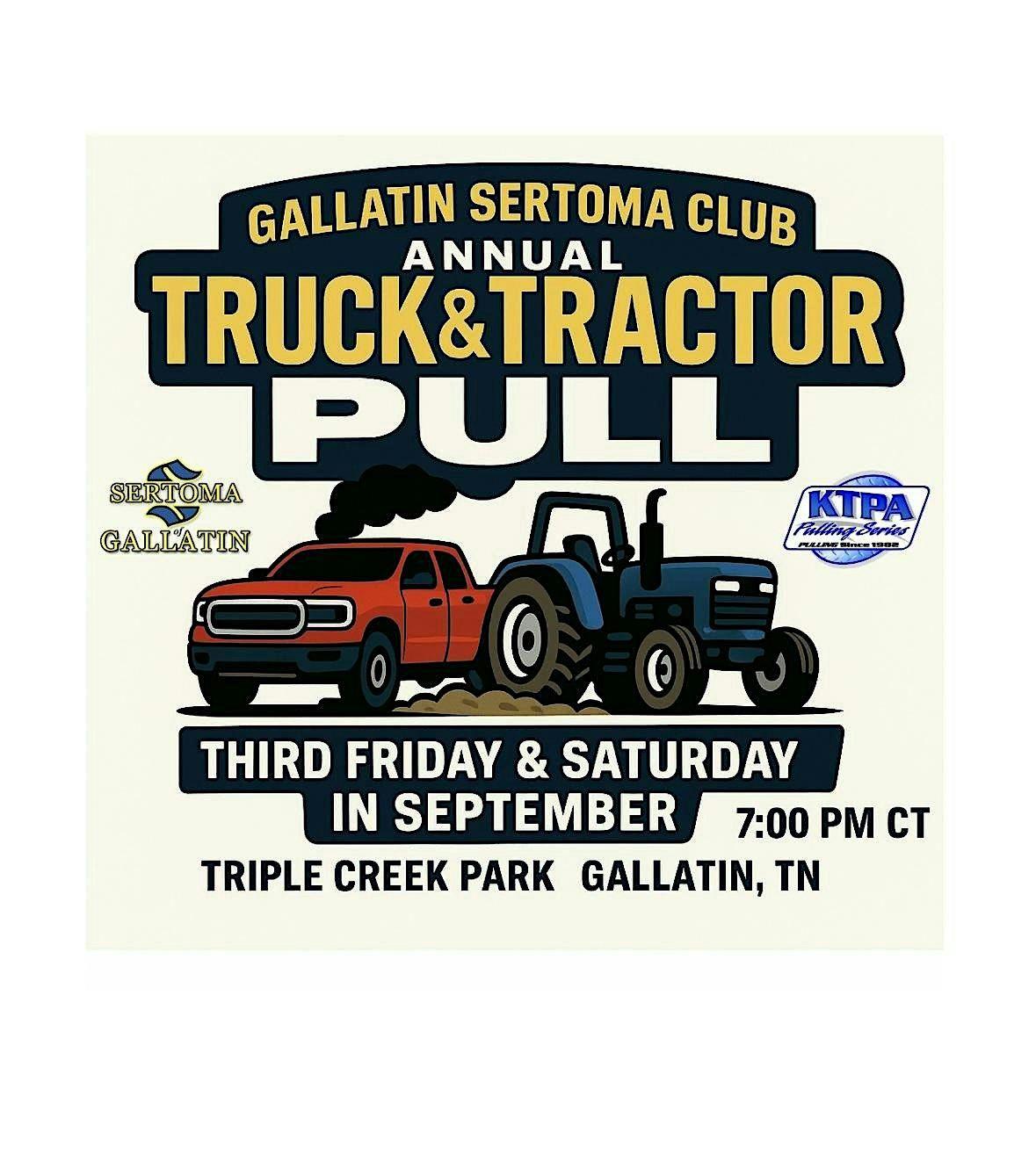 Gallatin Sertoma Club Truck & Tractor Pull (NIGHT 1 - 9/19/25), 19 September | Event in Gallatin | AllEvents