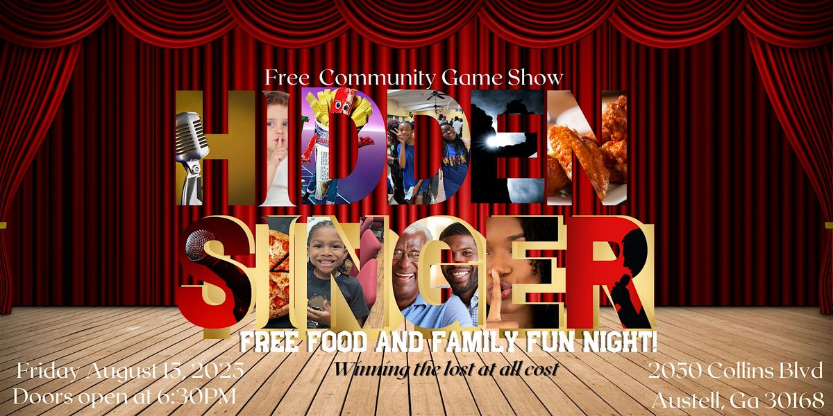 Hidden Singer: Free Community Game Show & Family Night – Austell, GA, 15 August | Event in Austell | AllEvents