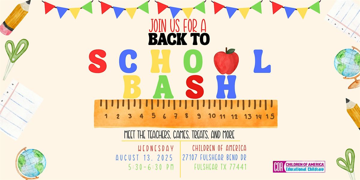 COA Back to School Open House, 13 August | Event in Fulshear | AllEvents