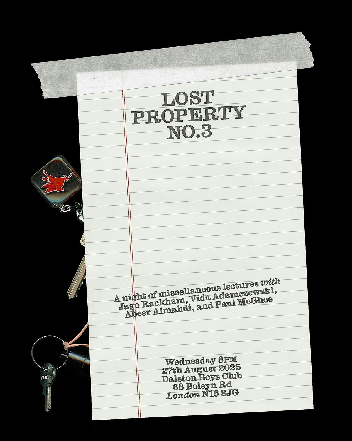 Lost Property no.3, 27 August | Event in London | AllEvents