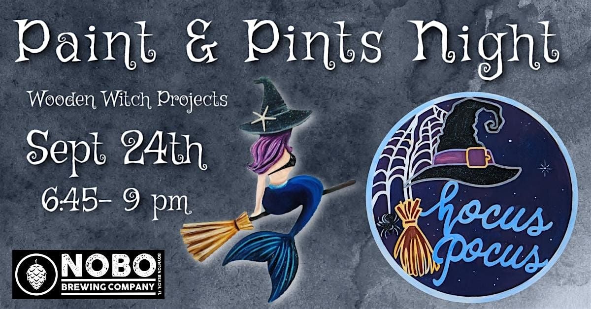 Wooden Witch Projects Paint Night, 24 September | Event in Boynton Beach | AllEvents