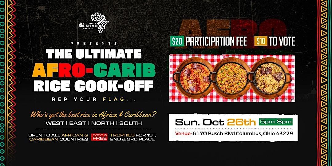 The Ultimate Afro-Carib Rice Cook-Off, 26 October | Event in Columbus | AllEvents