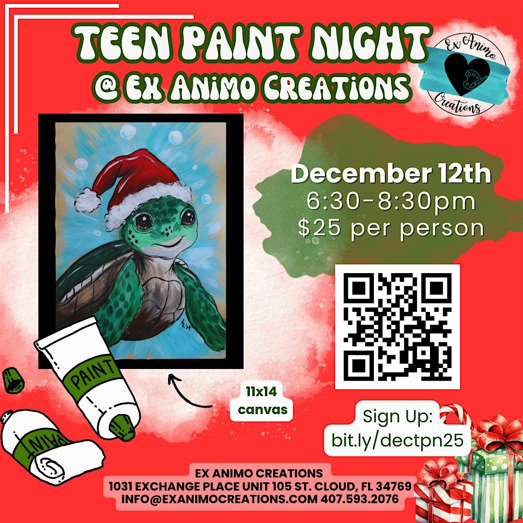 December Teen Paint Night, 12 December | Event in St. Cloud | AllEvents