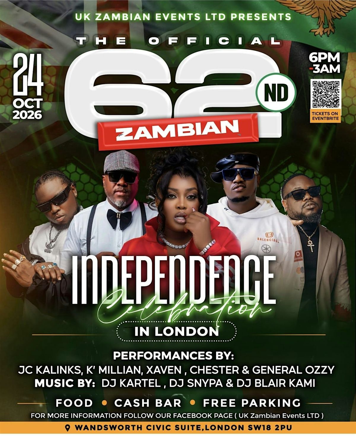 The Official 62nd Zambia Independence  in London, 24 October | Event in London | AllEvents