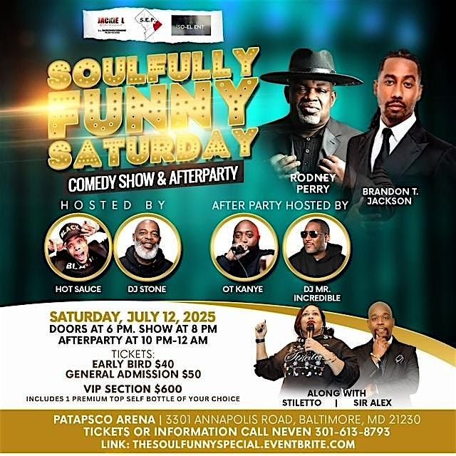 Soulfully Funny, 12 July | Event in Baltimore | AllEvents