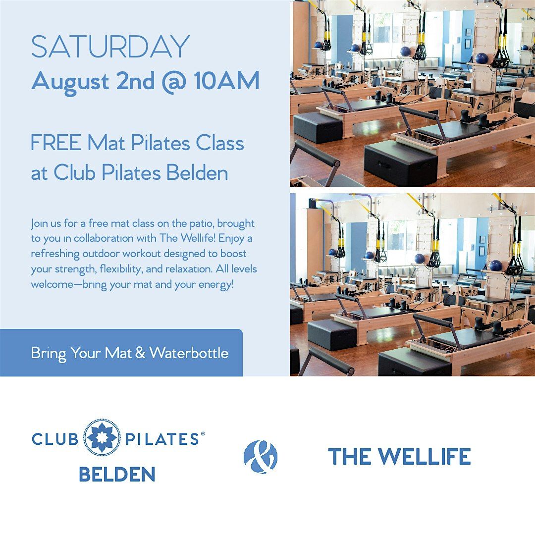 Pilates On The Patio x The Wellife, 2 August | Event in Canton | AllEvents