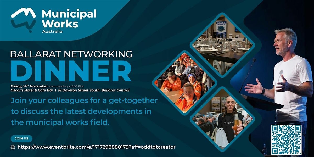 Ballarat Networking Dinner 2025, 14 November | Event in Ballarat Central | AllEvents