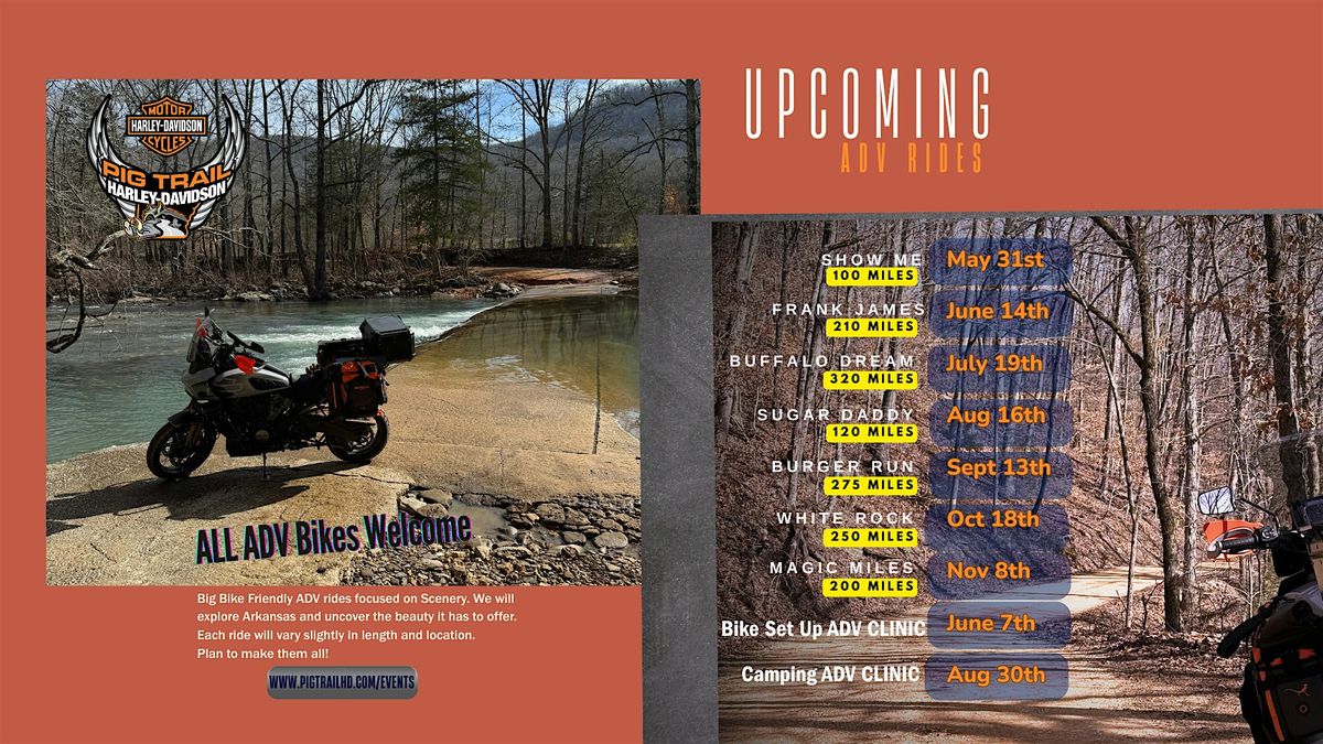 ADV Ride: Burger Run 275 Miles, 13 September | Event in Rogers | AllEvents