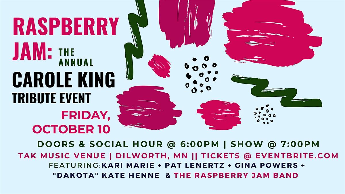 Raspberry Jam: the annual Carole King tribute event, 10 October | Event in Dilworth | AllEvents