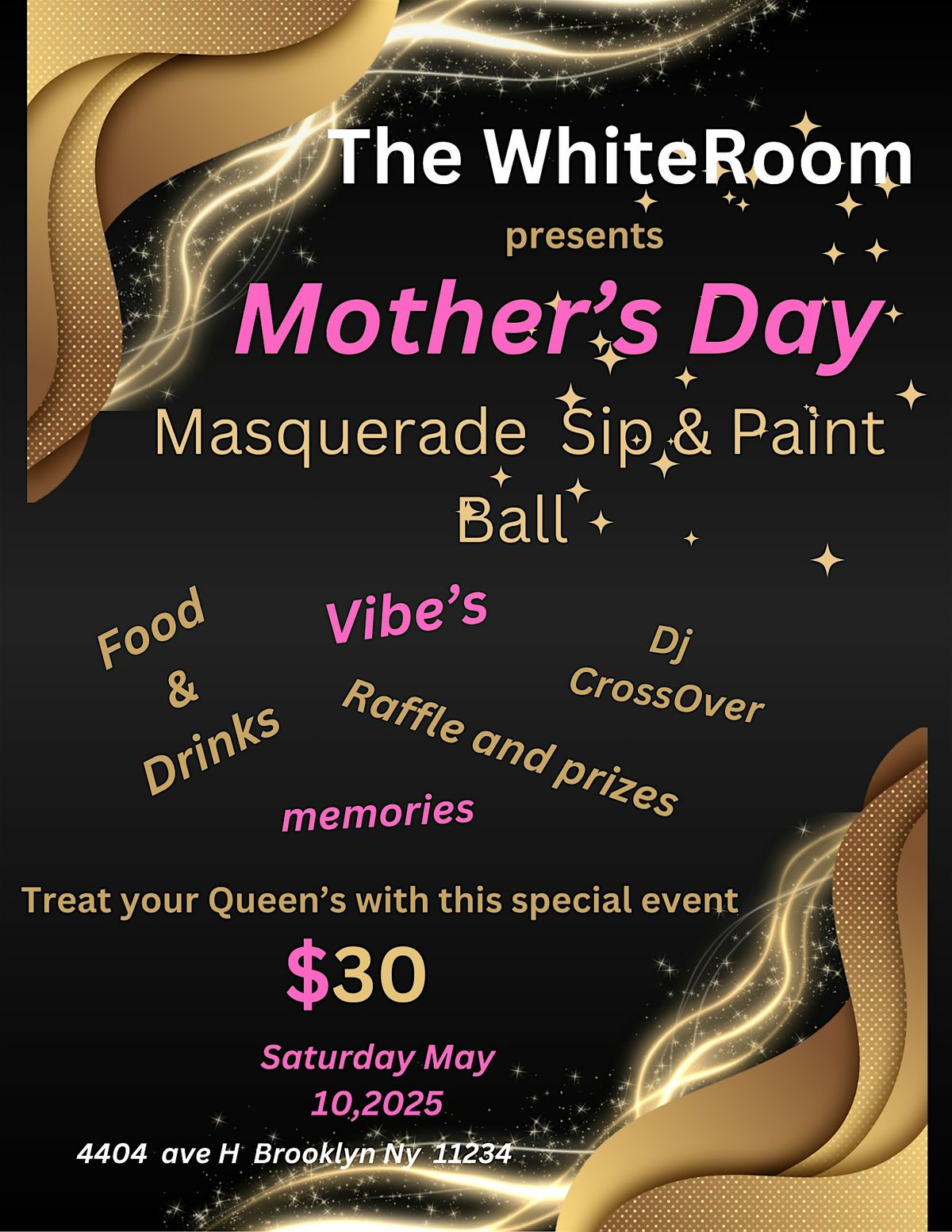 Mothers  Day Masquerade sip and Paint Ball...... | Event in Brooklyn | AllEvents