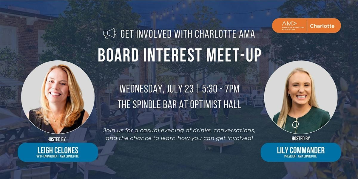 AMA Board Interest Meeting, 20 August | Event in Charlotte | AllEvents