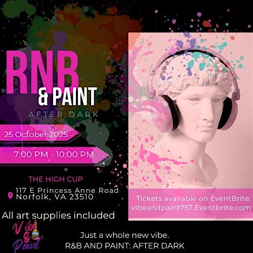 R&B and Paint After Dark, 25 October | Event in Norfolk | AllEvents