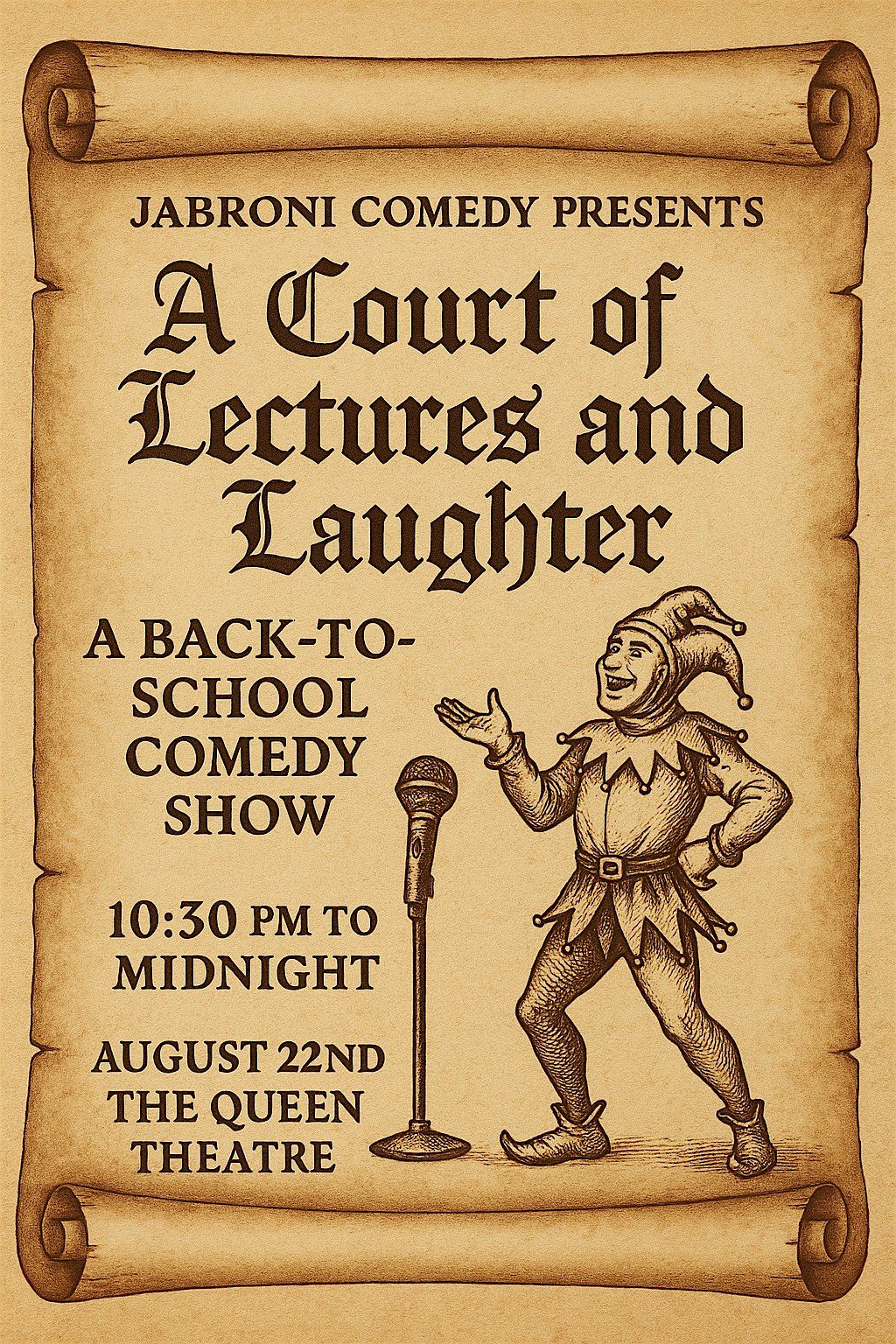 A Court of Lectures and Laughter – A Back To School Comedy Show, 22 August | Event in Bryan | AllEvents