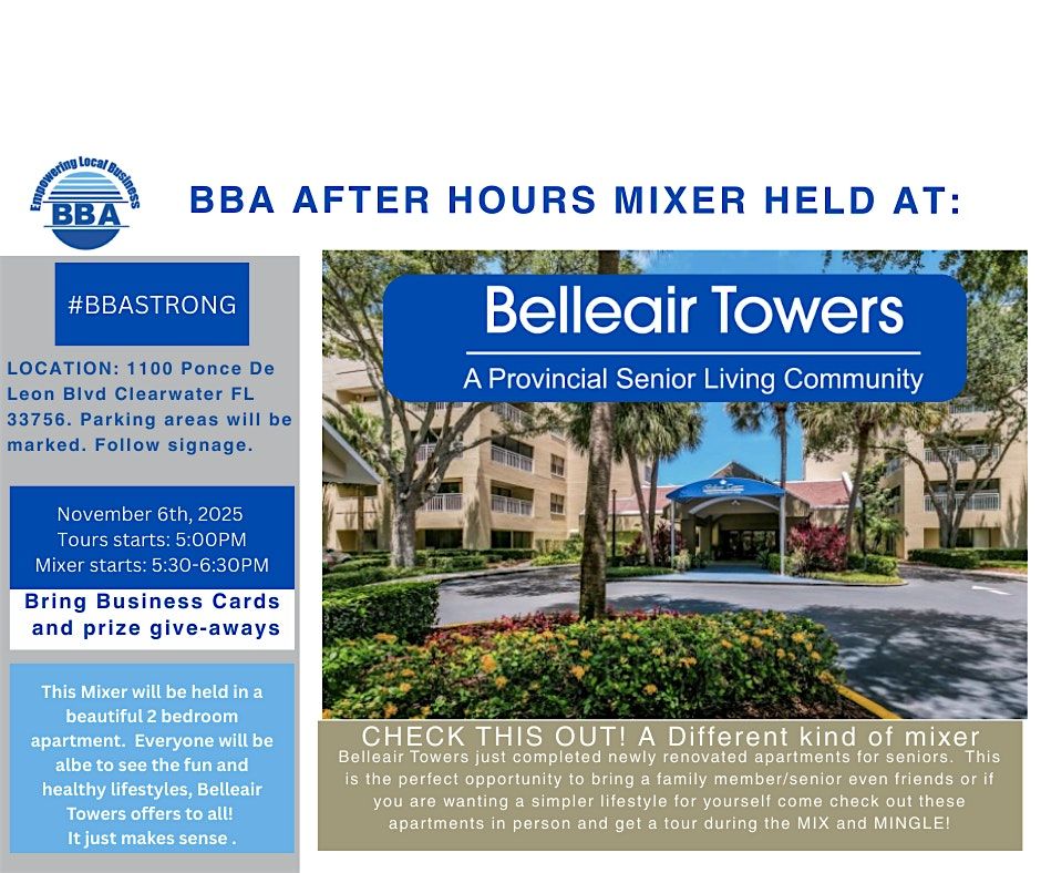 Belleair Towers  & A  Different Kind of Mix and Mingle Must CHECK IT OUT!, 6 November | Event in Clearwater