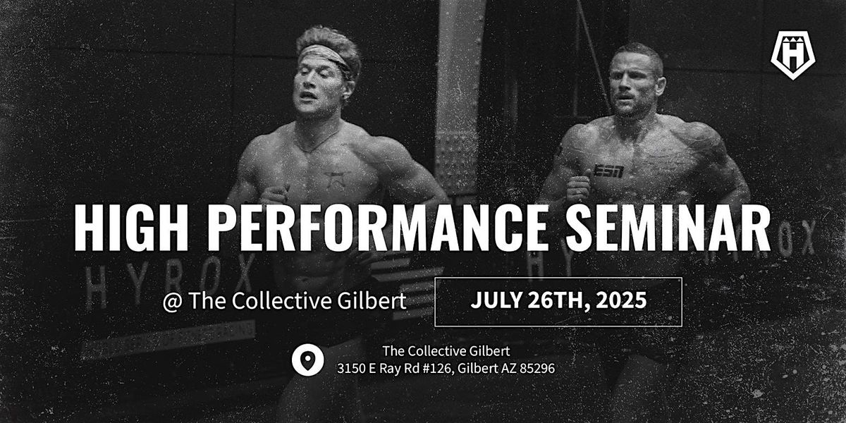 HIGH PERFORMANCE EXPERIENCE with Hunter McIntyre, 26 July | Event in Gilbert | AllEvents