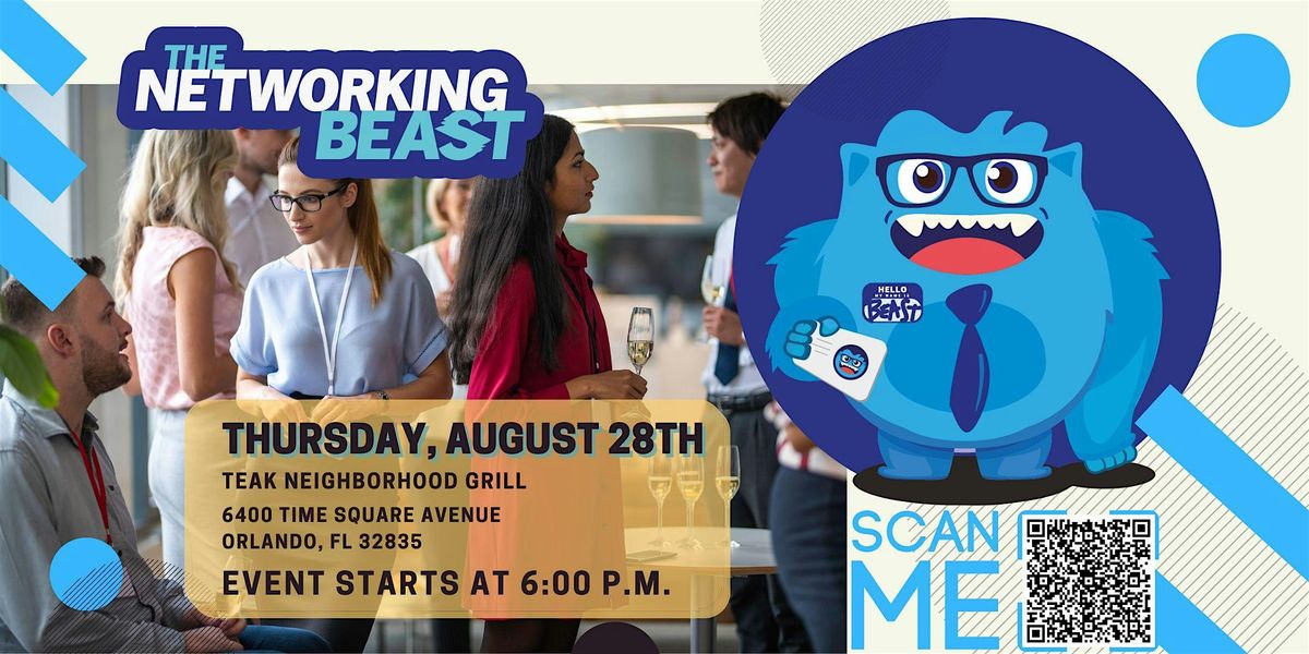 Networking Event & Business Card Exchange by The Networking Beast (Orlando), 28 August | Event in Orlando