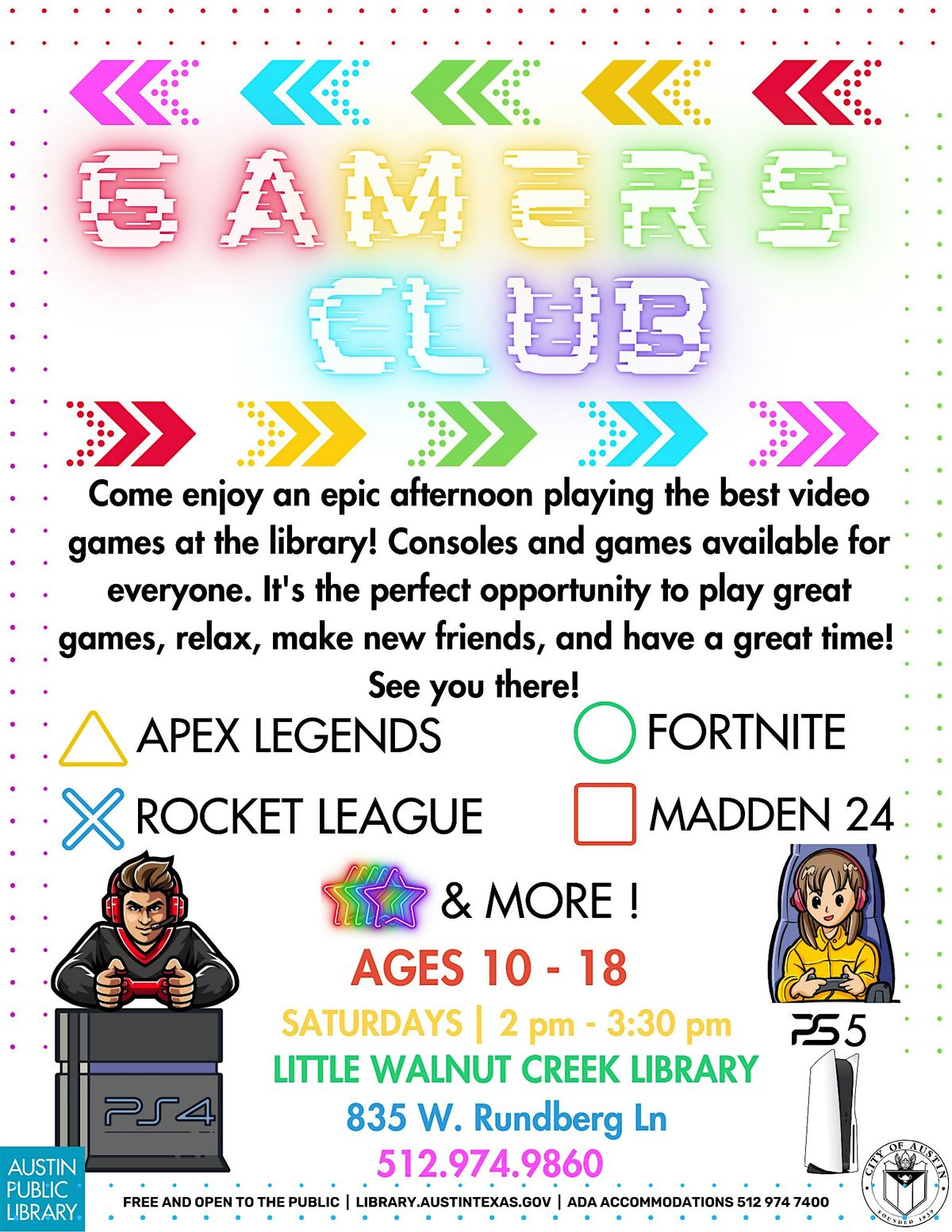 Gamers Club - Club de Jugadores | Event in Austin | AllEvents