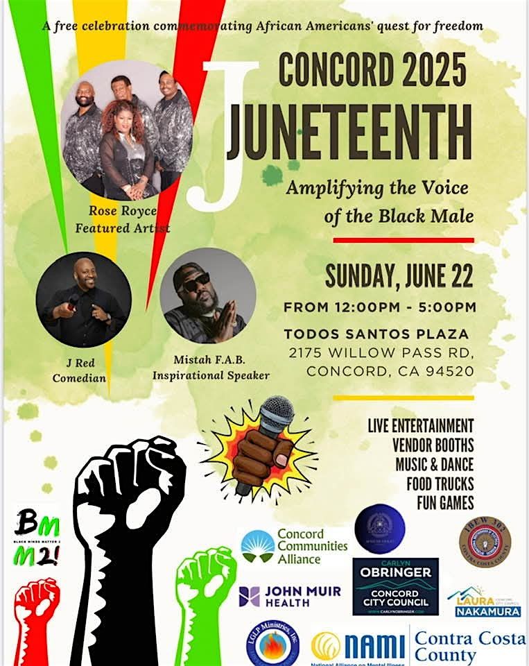 CONCORD JUNETEENTH CELEBRATION, 22 June | Event in Concord | AllEvents