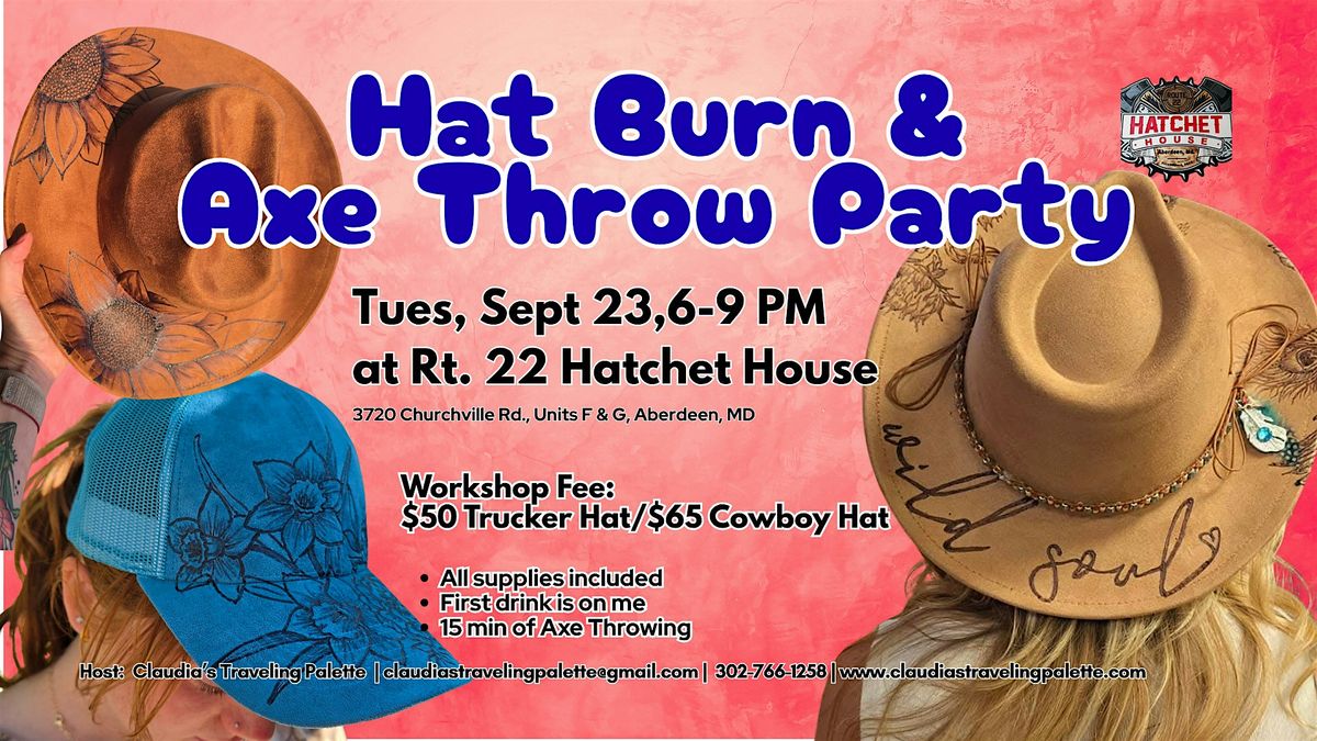 Hat Burn & Axe Throw Party!, 23 September | Event in Aberdeen | AllEvents