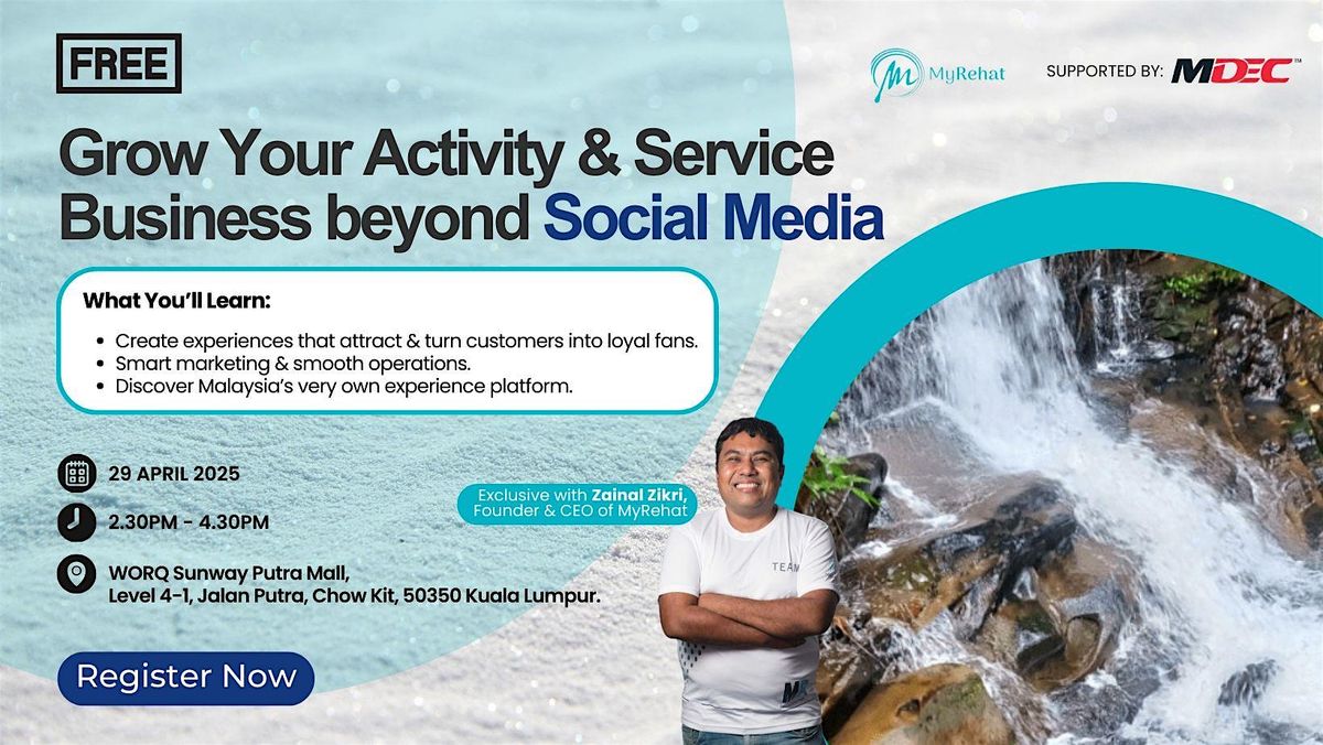 Free for Penang Tour Operators: Grow Your  Activity & Service Business, 21 May | Event in George Town