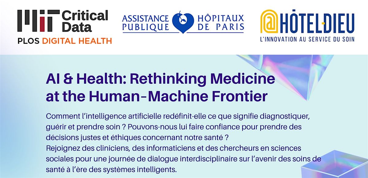 AI & Health: Rethinking Medicine at the Human-Machine frontier, 9 December | Event in Paris | AllEvents