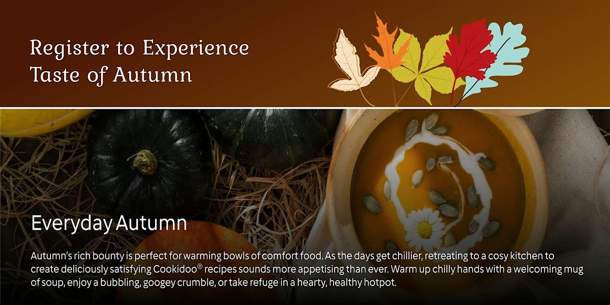 Cosy Autumn Suppers -A Thermomix  Workshop in Glasgow, 26 October | Event in Glasgow | AllEvents