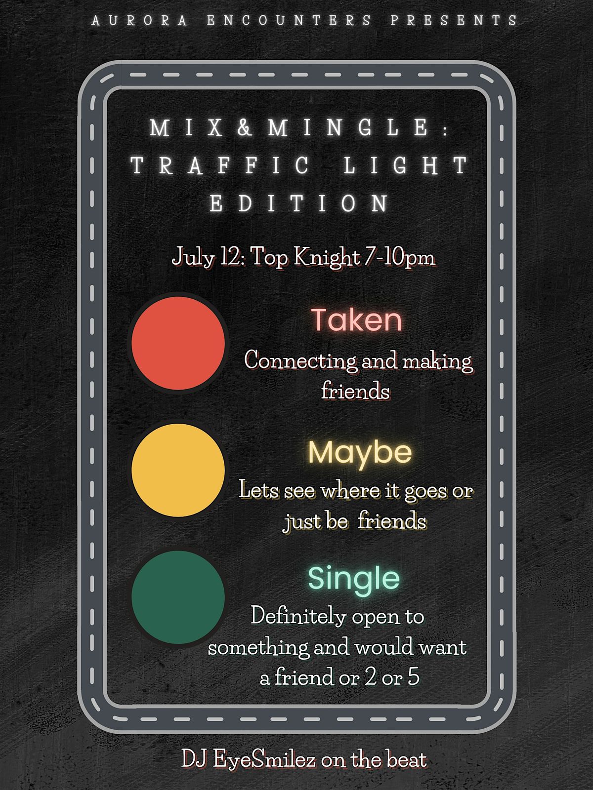 Mix & Mingle: Traffic Light Edition  19+, 12 July | Event in Yellowknife | AllEvents