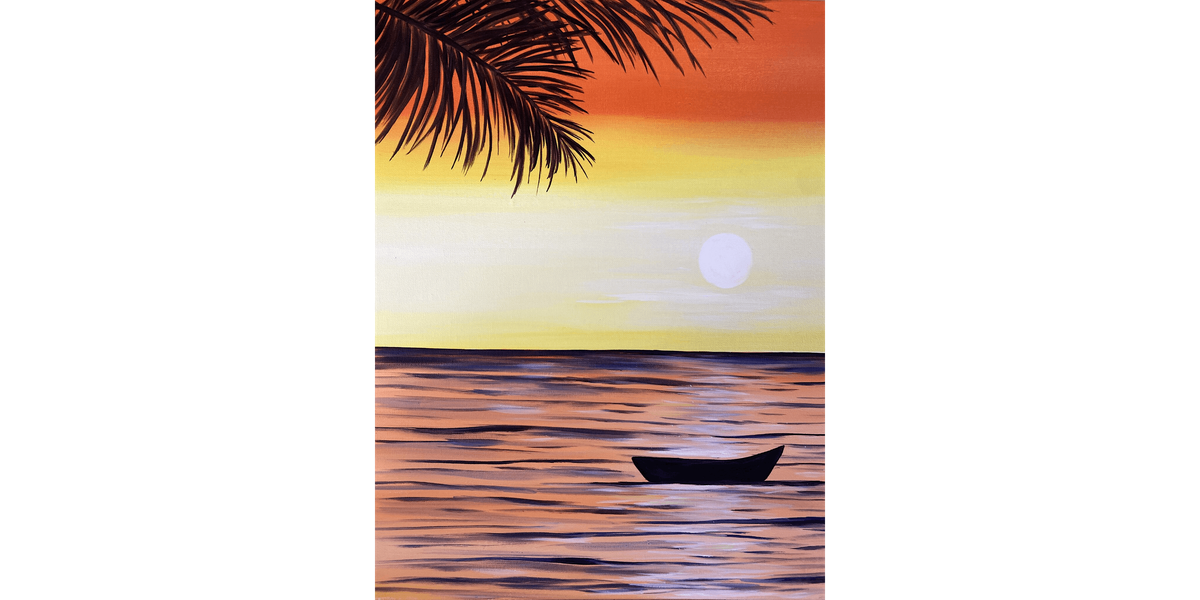 Beach Oasis at Sunset - Paint and Sip in Orange County | Classpop!™, 8 August | Event in Newport Beach | AllEvents