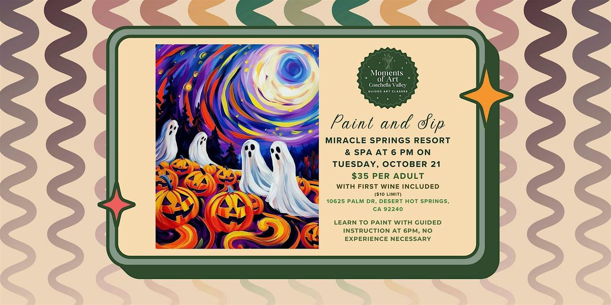 Ghostly Field Paint and Sip, 21 October | Event in Desert Hot Springs | AllEvents