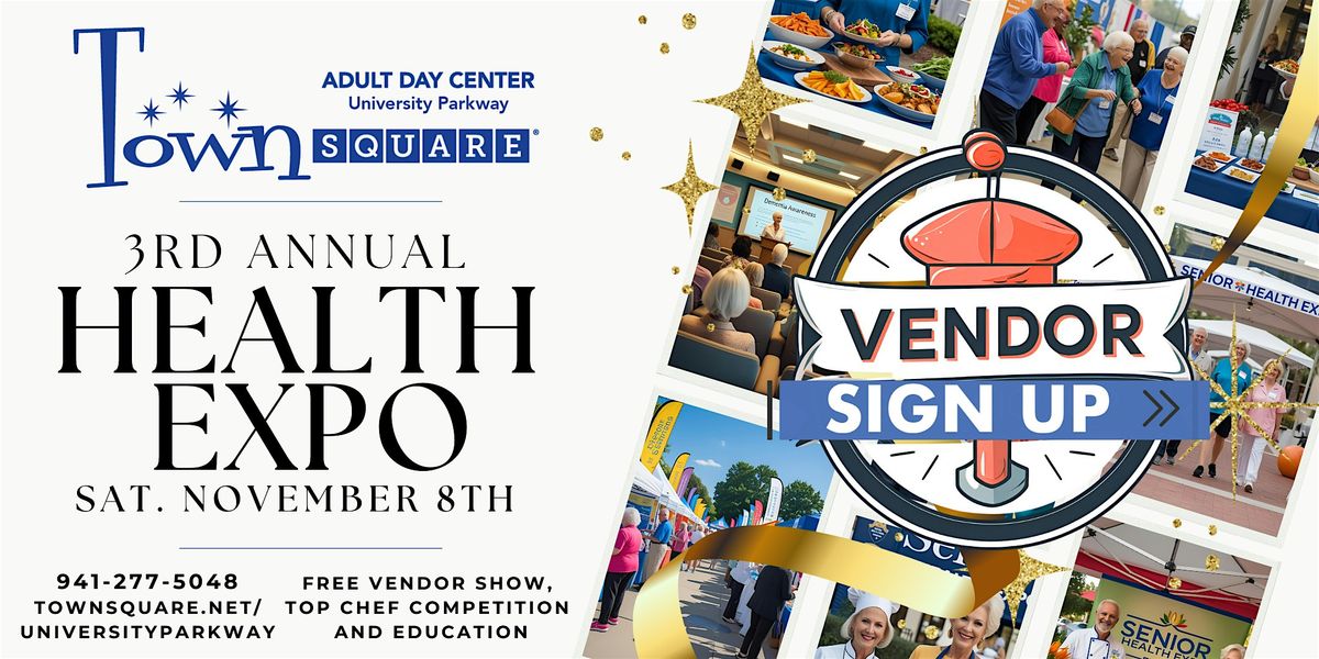 3rd Annual Health Expo - Vendor Sign Up, 8 November | Event in Sarasota | AllEvents