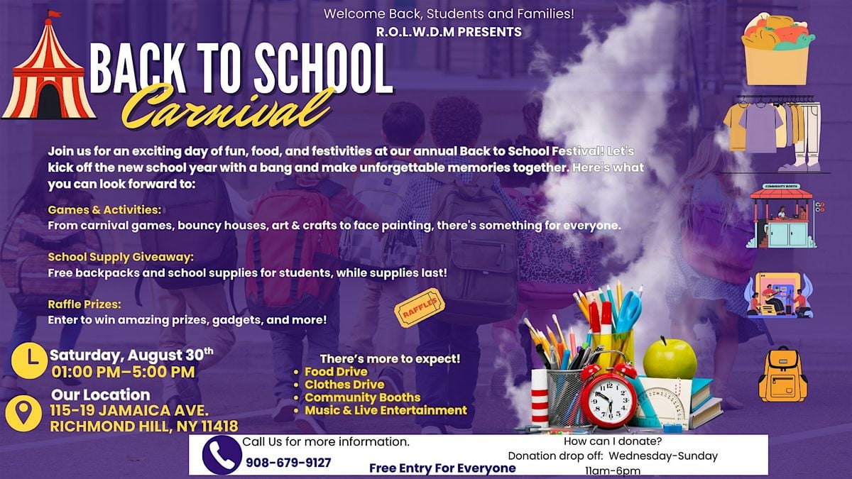 Back To School Carnival | Event in Queens | AllEvents
