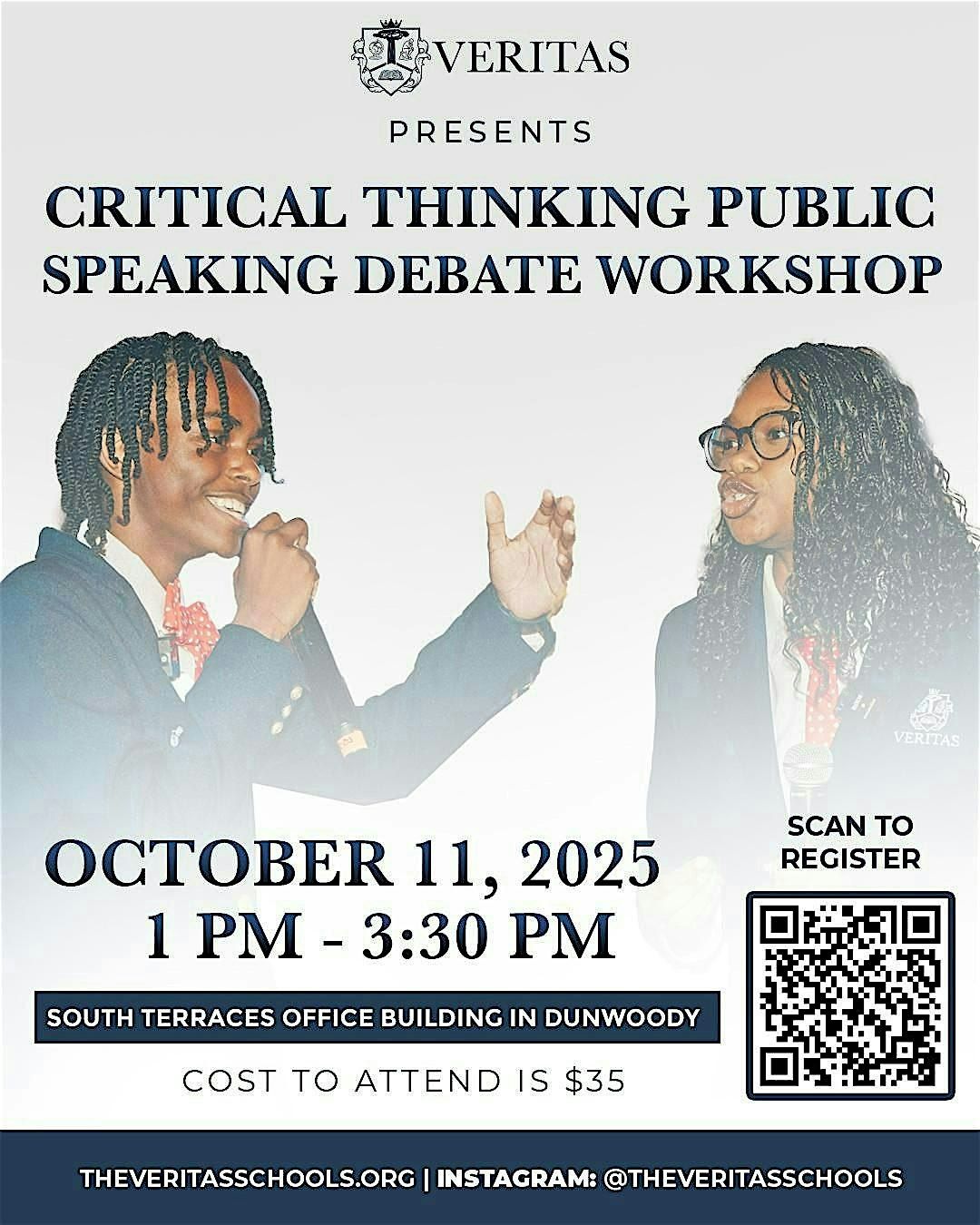 Veritas Public Speaking, Critical Thinking & Debate Workshop!, 11 October | Event in Atlanta | AllEvents