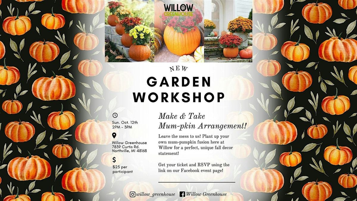 10/12 Mum-pkin  Making Workshop, 12 October | Event in Northville | AllEvents