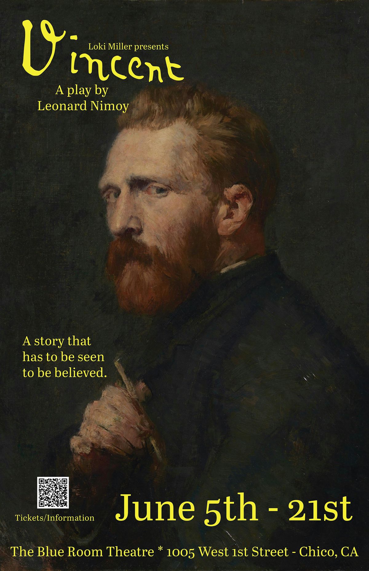 Vincent: A Play, 5 June | Event in Chico | AllEvents