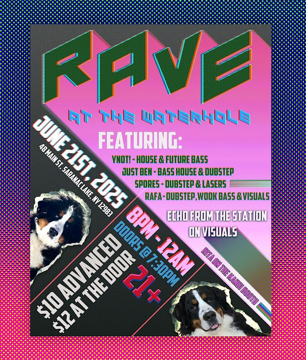 Rave at Waterhole, 21 June | Event in Saranac Lake | AllEvents