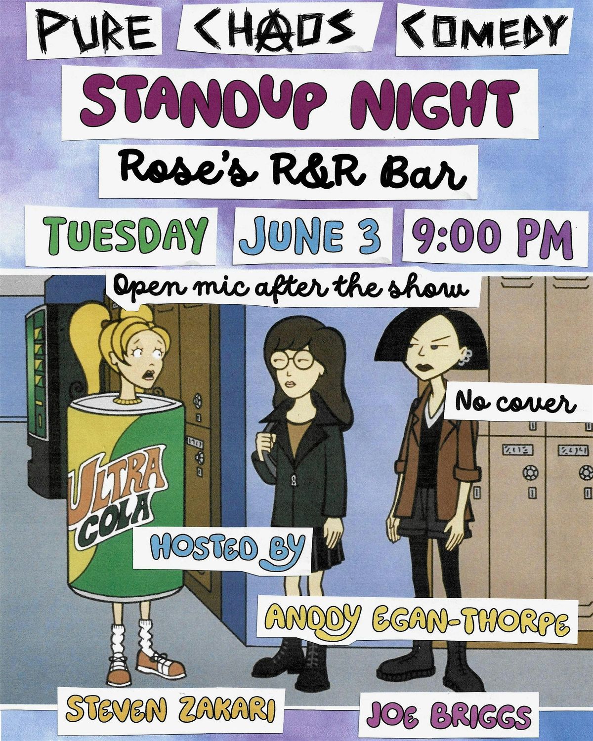 Pure Chaos Comedy at Rose's R&R Bar - FREE!, 3 June | Event in Brooklyn | AllEvents