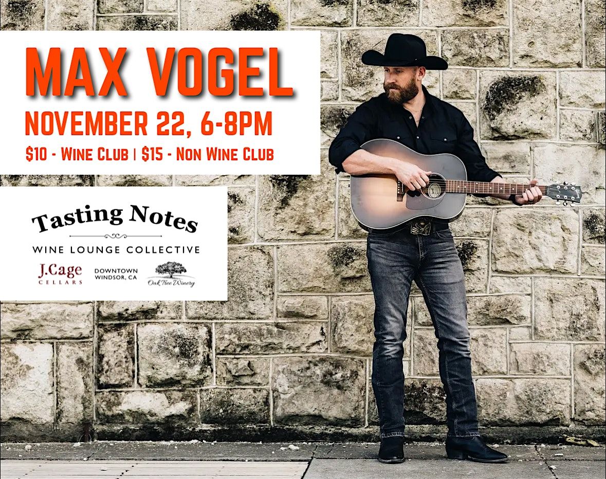 Live Music with Max Vogel, 22 November | Event in Windsor | AllEvents