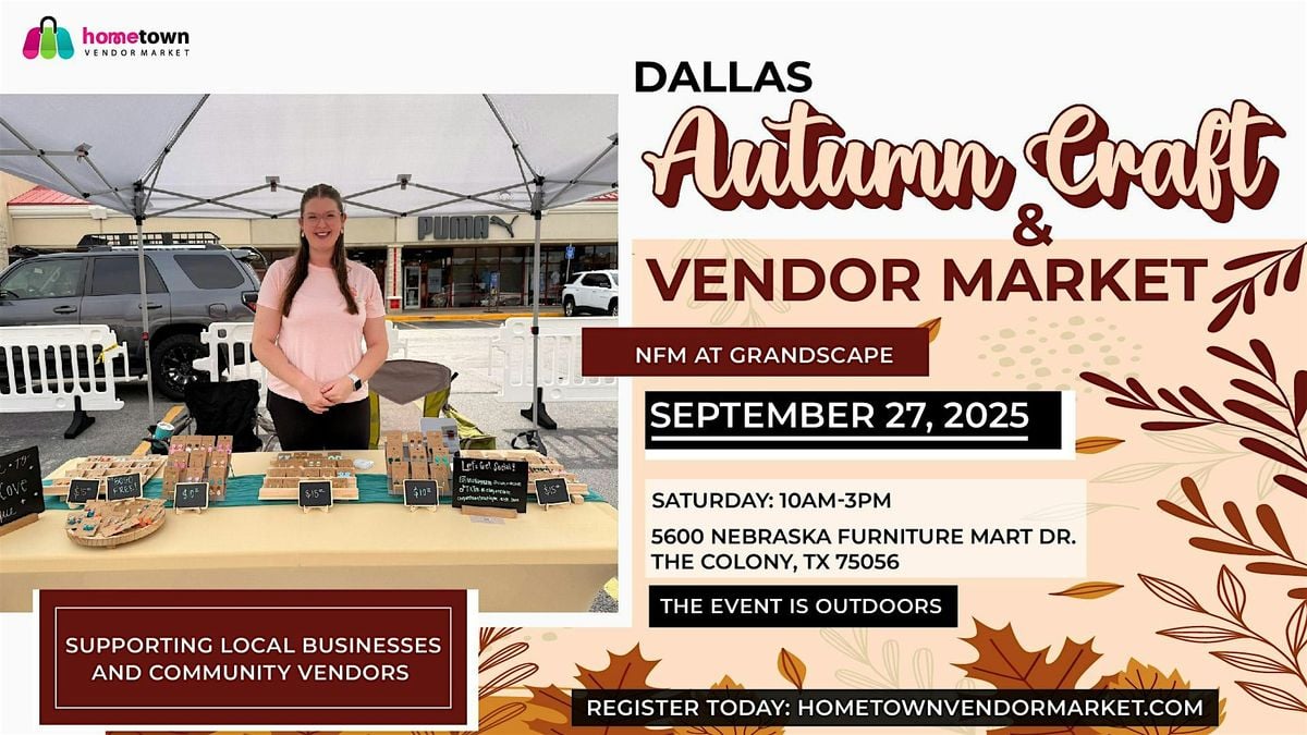 Dallas Autumn Craft and Vendor Market, 27 September | Event in The Colony | AllEvents
