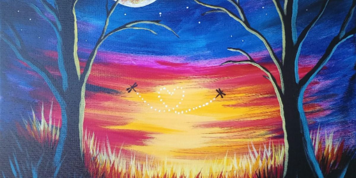 Moonlit Dragonflies - Paint and Sip by Classpop!™ | Event in Gilbert | AllEvents
