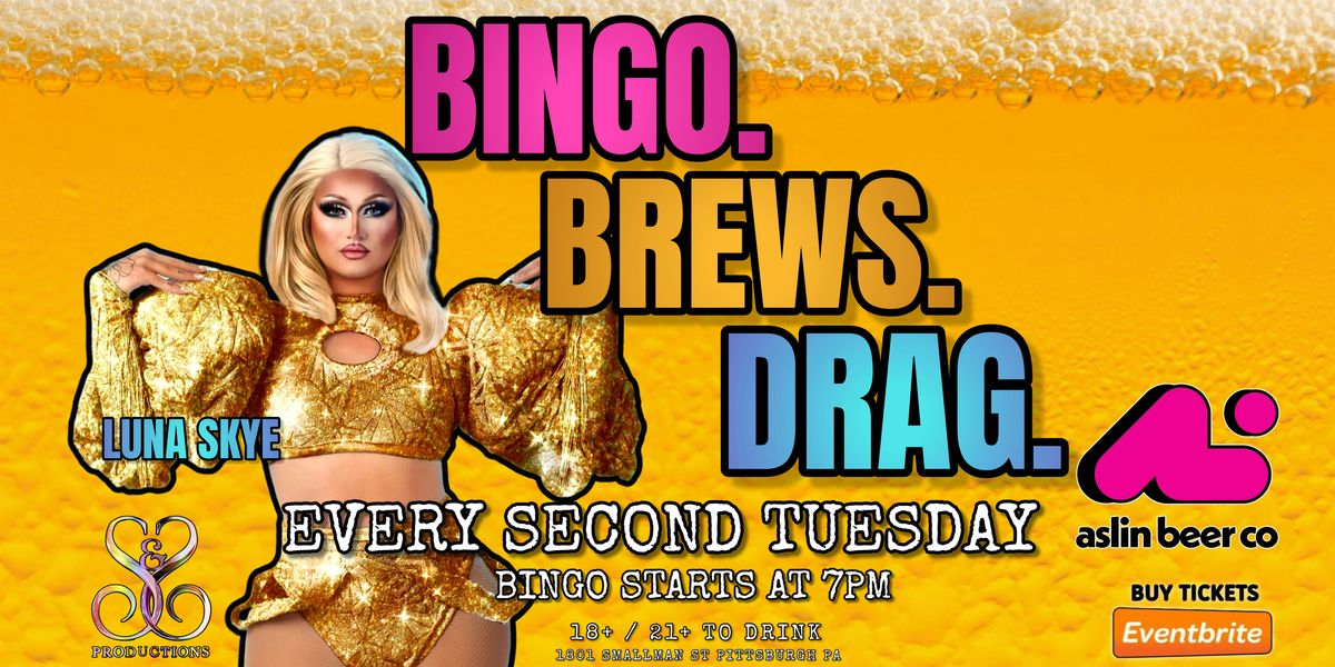 BINGO. BREWS. DRAG. AT ASLIN BEER CO - DEC, 9 December | Event in Pittsburgh | AllEvents