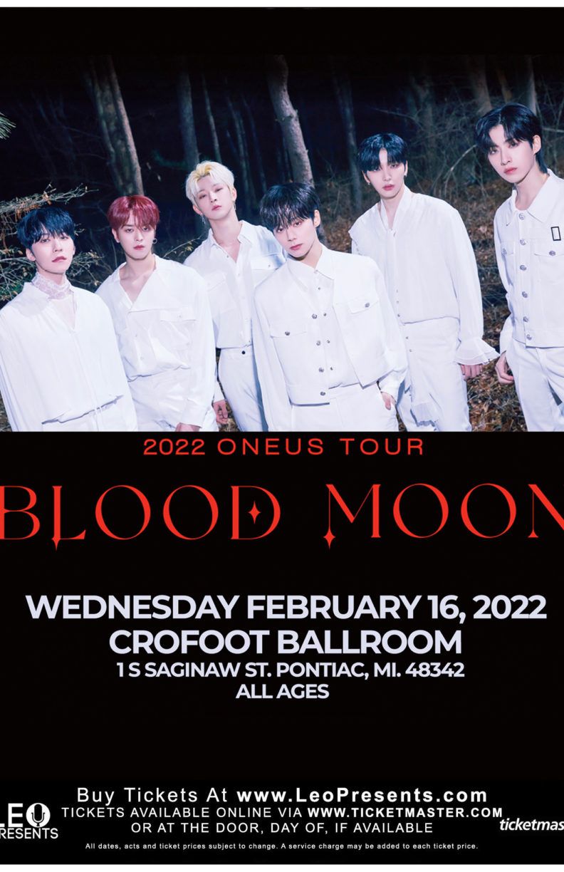 ONEUS at The Fillmore Detroit, 6 August | Event in Detroit | AllEvents