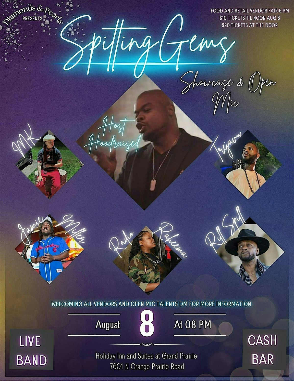 Diamond and Pearls : Spitting Gems | Event in Peoria | AllEvents