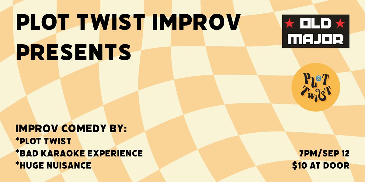 Plot Twist Presents: Improv Comedy at Old Major, 12 September | Event in Baltimore | AllEvents