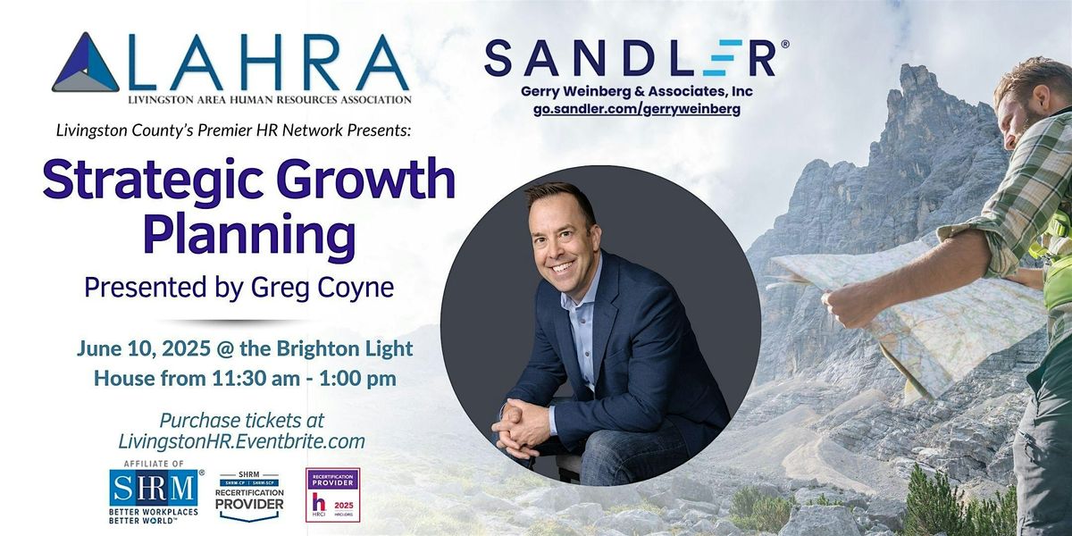 LAHRA Lunch and Learn: Strategic Growth Planning, 10 June | Event in Brighton | AllEvents