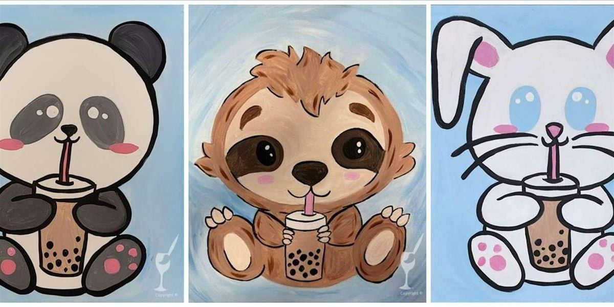 Adorable Boba Buddies - Paint and Sip by Classpop!™, 6 July | Event in San Antonio | AllEvents