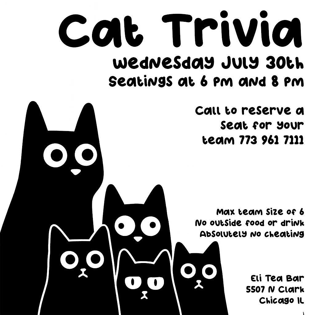 Cat Trivia, 29 July | Event in Chicago | AllEvents