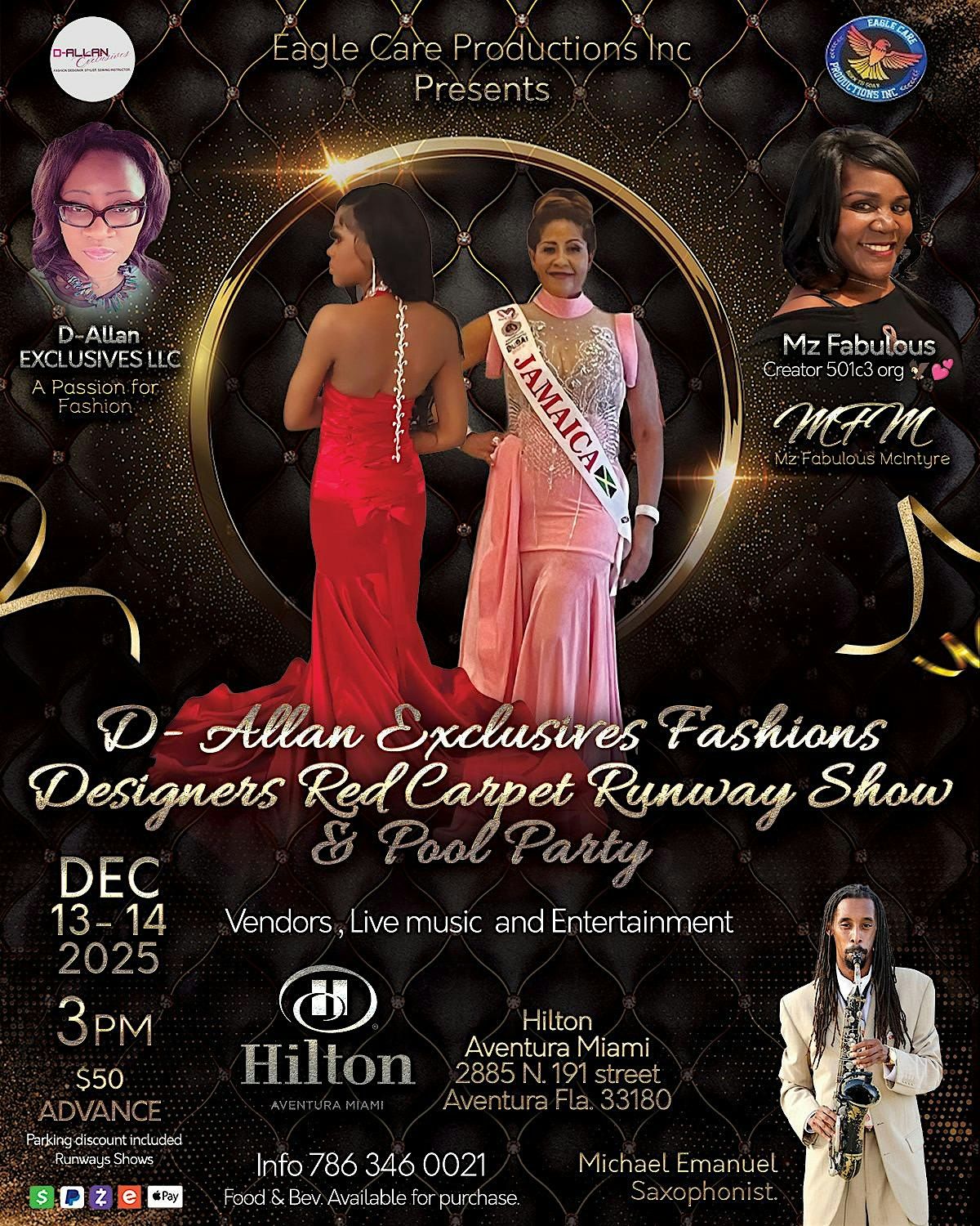 D-Allan EXCLUSIVES FASHIONS & Designers, 13 December | Event in Aventura | AllEvents