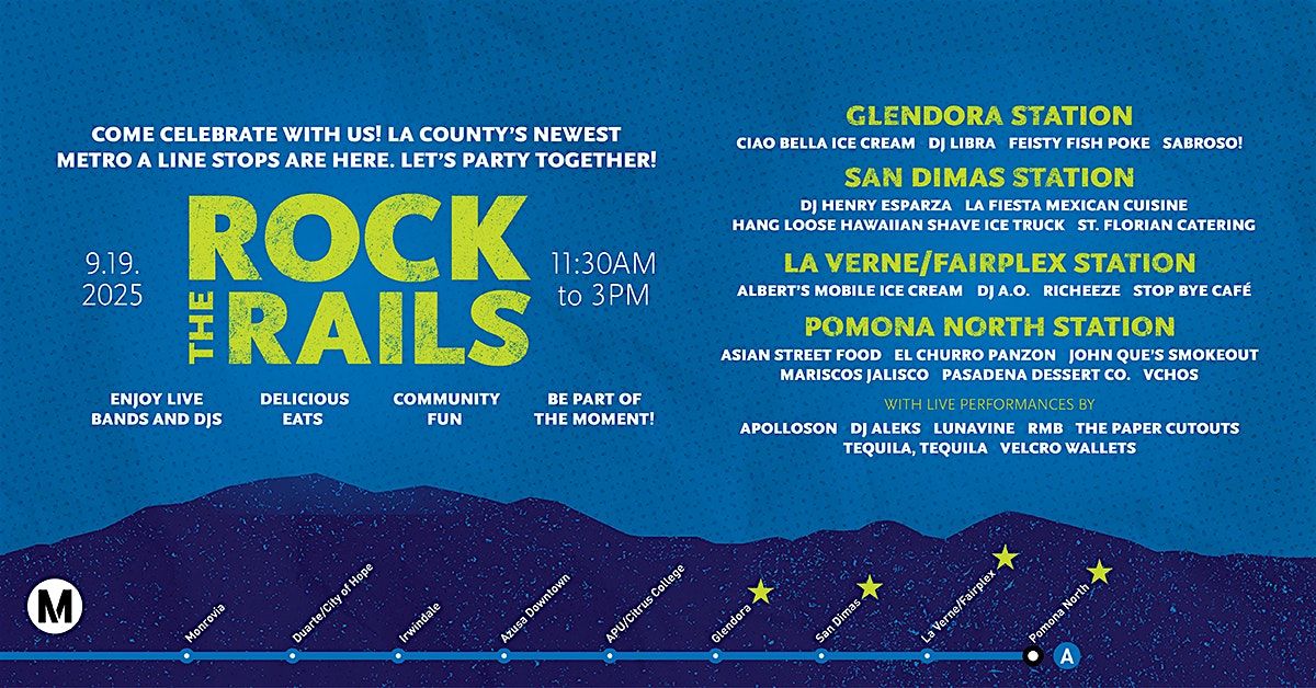Metro’s Rock the Rails | Event in Pomona | AllEvents